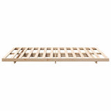 Bed Frame Brown 160 x 220 cm Solid Pine Wood 873133