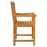 Garden chairs 2 pcs Natural Solid Acacia Wood 316609