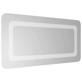 LED Bathroom Mirror Transparent 60 x 30 cm Tempered Glass 42045831