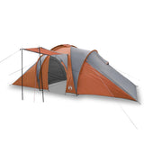 Family Tent Dome 6-Person Grey and Orange Waterproof 94345
