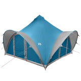 Tipi Tent with Roof Blue 6-Person Polyester and Steel 42028624