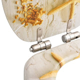 WC Toilet Seat with Soft Close Lid MDF Starfish Design 143929