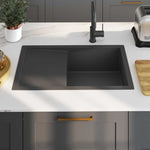 Handmade Kitchen Sink Black Stainless Steel 51521