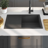 Handmade Kitchen Sink Black Stainless Steel 51521