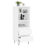 Highboard White 40x36x110 cm Engineered Wood 831508