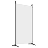 6-Panel Room Divider White 520x180 cm Fabric 350270