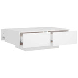 804175 Coffee Table White 90x60x31 cm Engineered Wood