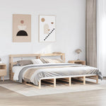 Bed Frame without Mattress 200x200 cm Solid Wood Pine 3306507