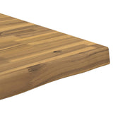 Live Edge Table Top 120 x 40 x 3.5 cm Rectangular White 938580