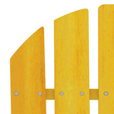 Garden Chair Yellow Solid fir wood Standard Durable 315874