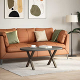 Coffee Table Legs X-Shaped 2 pcs Natural Steel 60x cm Steel 4012903