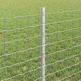 Fence and Post Silver 0.6 x 10 m Steel 3336145