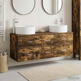 Bathroom Furniture Set 3 pcs Smoked Oak 49.5 x 44.5 x 65.5 cm 3405959
