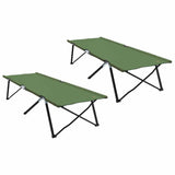Folding Camping Bed Folding 2 pcs Amy yellow 206 x 76 x 74 cm 42003172