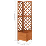 316411 Corner Trellis Planter 40x40x150 cm Solid Fir Wood