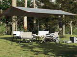 Camping Tarp Grey and Orange 400x294 cm Waterproof 94666