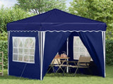 Pop-up Party Tent 195 x 195 x 245 cm Blue Oxford Fabric 42019736