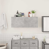 Bathroom Wall Cabinet Concrete Grey 100x25x40 cm Engineered Wood 860106