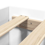 Bed Frame without Mattress White 140x190 cm Engineered Wood 3295499