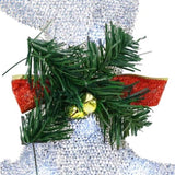 LED Reindeers 6 pcs Silver Fabric 3385897