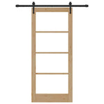 Sliding Door Manual ORKDAL Brown 86 x 198.5 cm Wood and metal 3332451