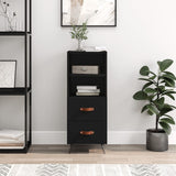 Sideboard Black 34.5x34x90 cm Engineered Wood 828637