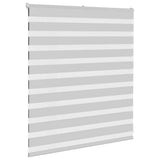 Zebra Blind Light Grey 130x100 cm Fabric Width 125.9 cm Polyester 4014423