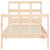 Bed Frame without Mattress 90x200 cm Solid Wood Pine 3192996