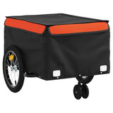 Bike Trailer Black and Orange 45 kg Iron 94103