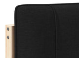 Upholstered Headboard Brown and Black 150 cm Solid Pine Wood 880175