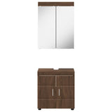 Bathroom Furniture Set TULUM 2 pcs Brown Oak 60 x 34 x 63 cm 3398021