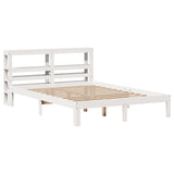 Bed Frame with Headboard without Mattress White 150x200 cm King Size 3306050