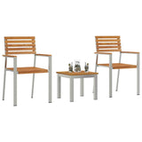Garden Dining Set 3 pcs Brown 3334845