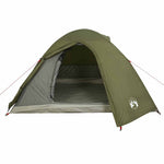 Camping Tent Dome 4-Person Olive Green Waterproof 4009618