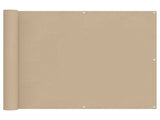 Balcony Screen Beige 100 x 1000 cm Oxford Fabric 42030684