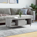 Coffee Table Grey Sonoma 90x50x36.5 cm Engineered Wood 830586