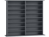 16-Compartment Media Shelf - Grey T3398P553206