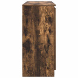 Sideboard with Drawers Smoked Oak 100.5x35x76 cm Engineered Wood 3328448