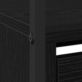 Shoe Cabinet Black Oak 100 x 34 x 112 cm Engineered Wood 3365549