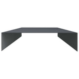 Garden Cover Profile 10 pcs 100 x 20 x 5 cm Steel Anthracite 8012925