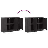 Sideboard Black 99x39x73 cm Steel 841721
