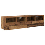 TV Wall Cabinets 2 pcs Old Wood 60 x 30 x 30 cm Engineered Wood 882923