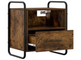 Hanging Bedside Cabinet 2 pcs Smoked Oak 40 x 30 x 60 cm 8013571