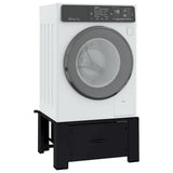 Washing Machine Pedestal Black 64 x 55 x 32.5 cm Steel 42022035