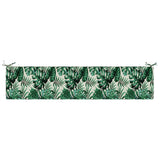 2-Piece Bench Cushions SOEST 2 pcs 100% Polyester Leaf Pattern 949127