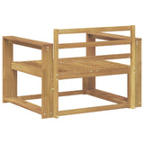 Outdoor Middle Sofa Solid Acacia Wood White 3439013