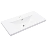 Bathroom Sink Cabinet with Built-in Basin Concrete Grey 3324859