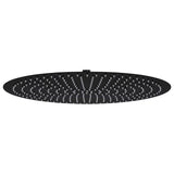 Rain Shower Head Stainless Steel 50 cm Round Black 147694