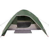 ZNTS Camping Tent Dome 4-Person Green Waterproof 94719