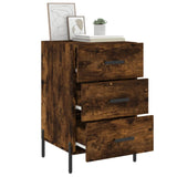 Bedside Cabinet Smoked Oak 40x40x66 cm Engineered Wood 827673